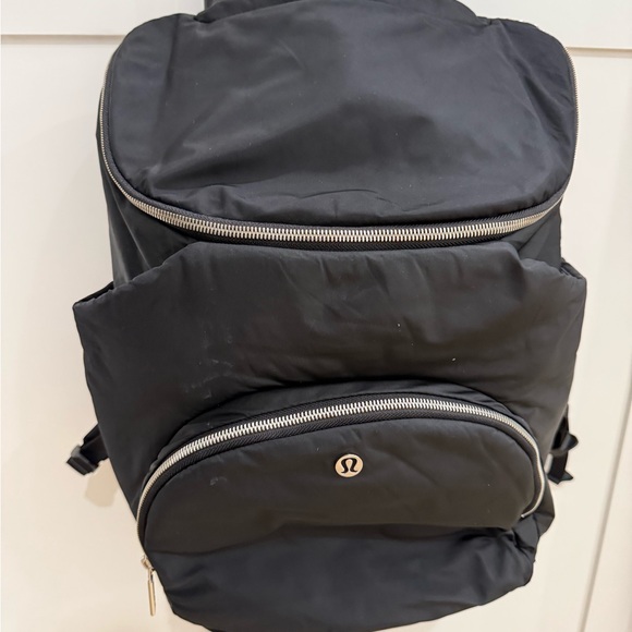 lululemon athletica Black diaper bag Backpack - Picture 1 of 8